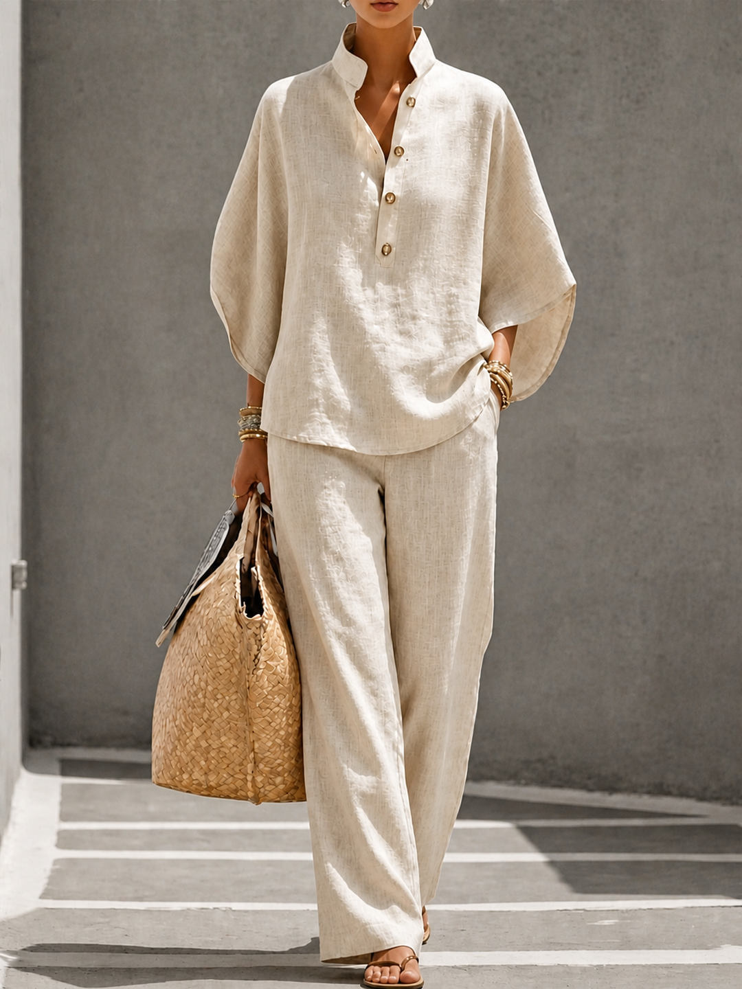 Ariel | Ensemble 100% Coton · Fluidité &amp; Élégance d&
