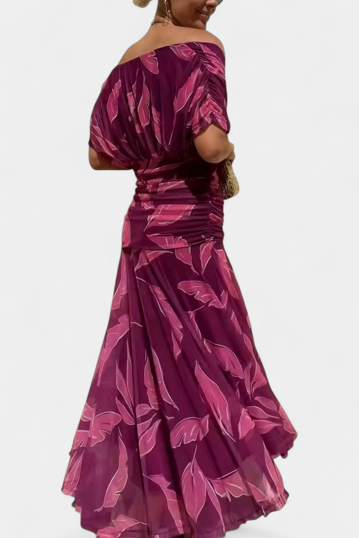 Camille | Robe drapée cache-cœur